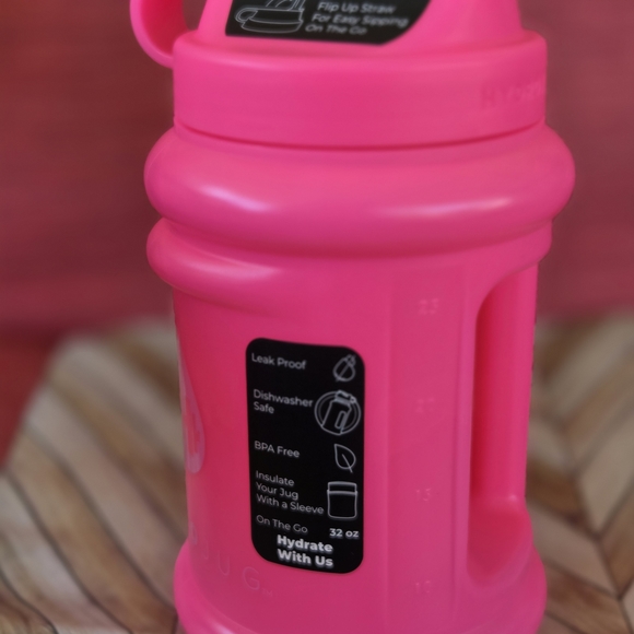 HydroJug Mini Pink 32oz Water Bottle - Picture 2 of 3